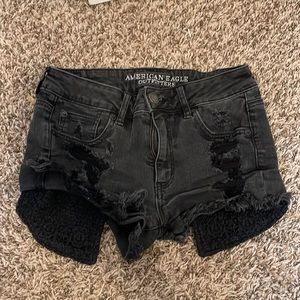 Black American eagle shorts